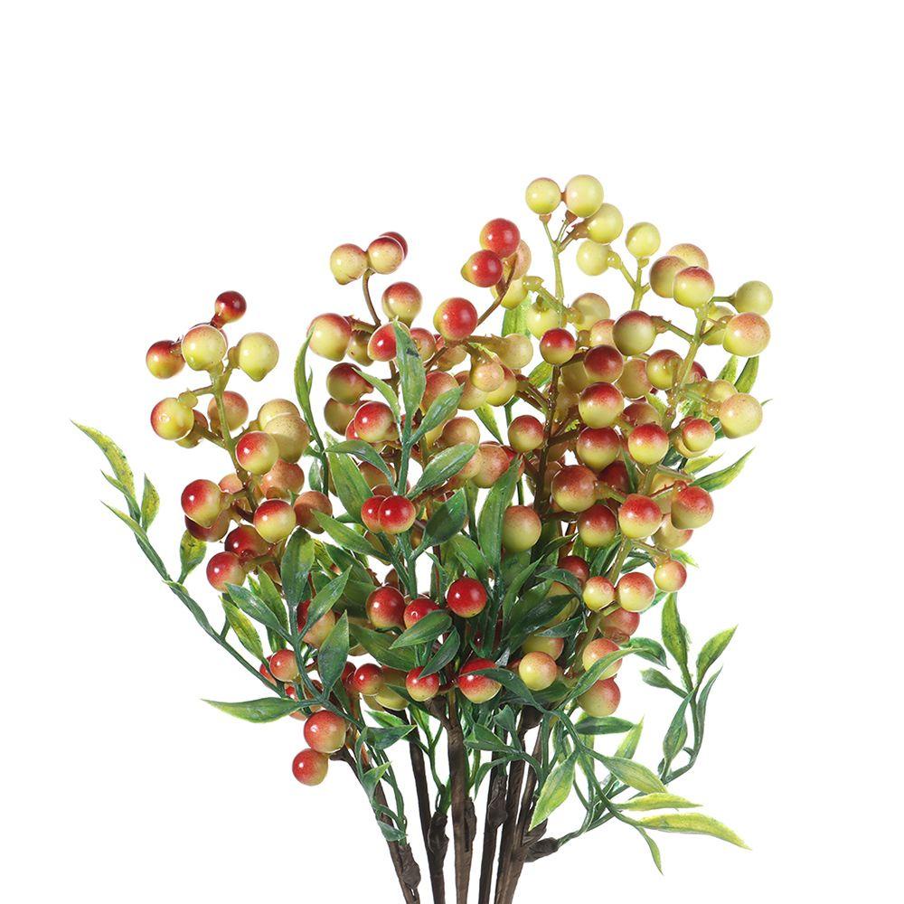 CONOPERY Bộ 6 Quả Berry Xốp Dùng Trang Trí Tiệc Cưới|Bó Hoa Giả Xinh Xắn Trang Trí Nội Thất
