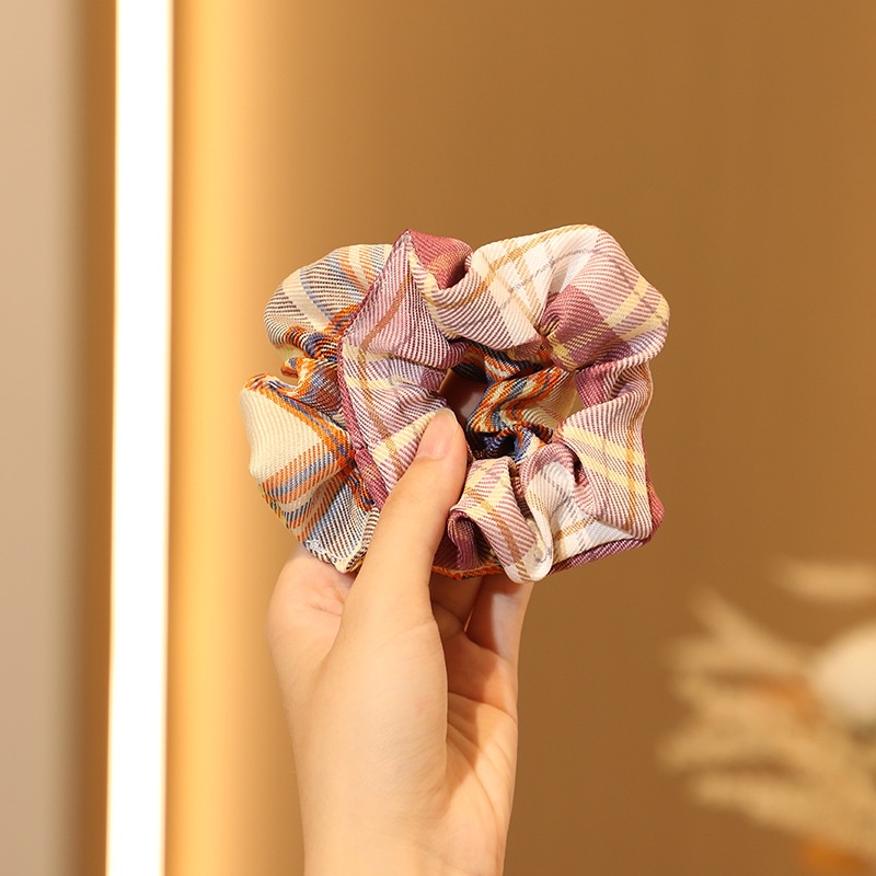 Cột Tóc Scrunchies Caro Đẹp - Dây Buộc Tóc Scrunchie Set Dễ Thương Giá Rẻ