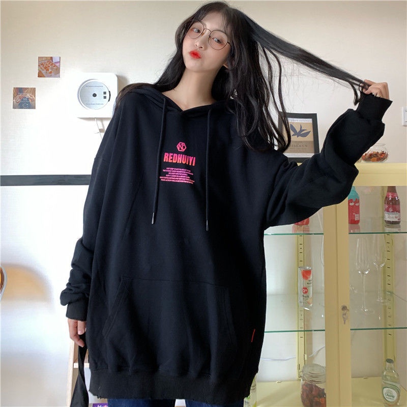 Áo Hoodie Dáng Rộng Chất Liệu Cotton Mỏng Thời Trang Xuân Thu Cho Nữ | BigBuy360 - bigbuy360.vn