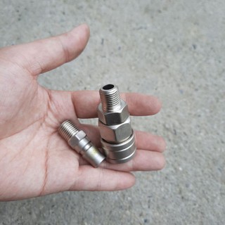 BỘ Khớp nối nhanh hàng xịn dùng cho máy nén khí dây 8mm các kiểu chân ren ngoài - đuôi chuột - nối dây