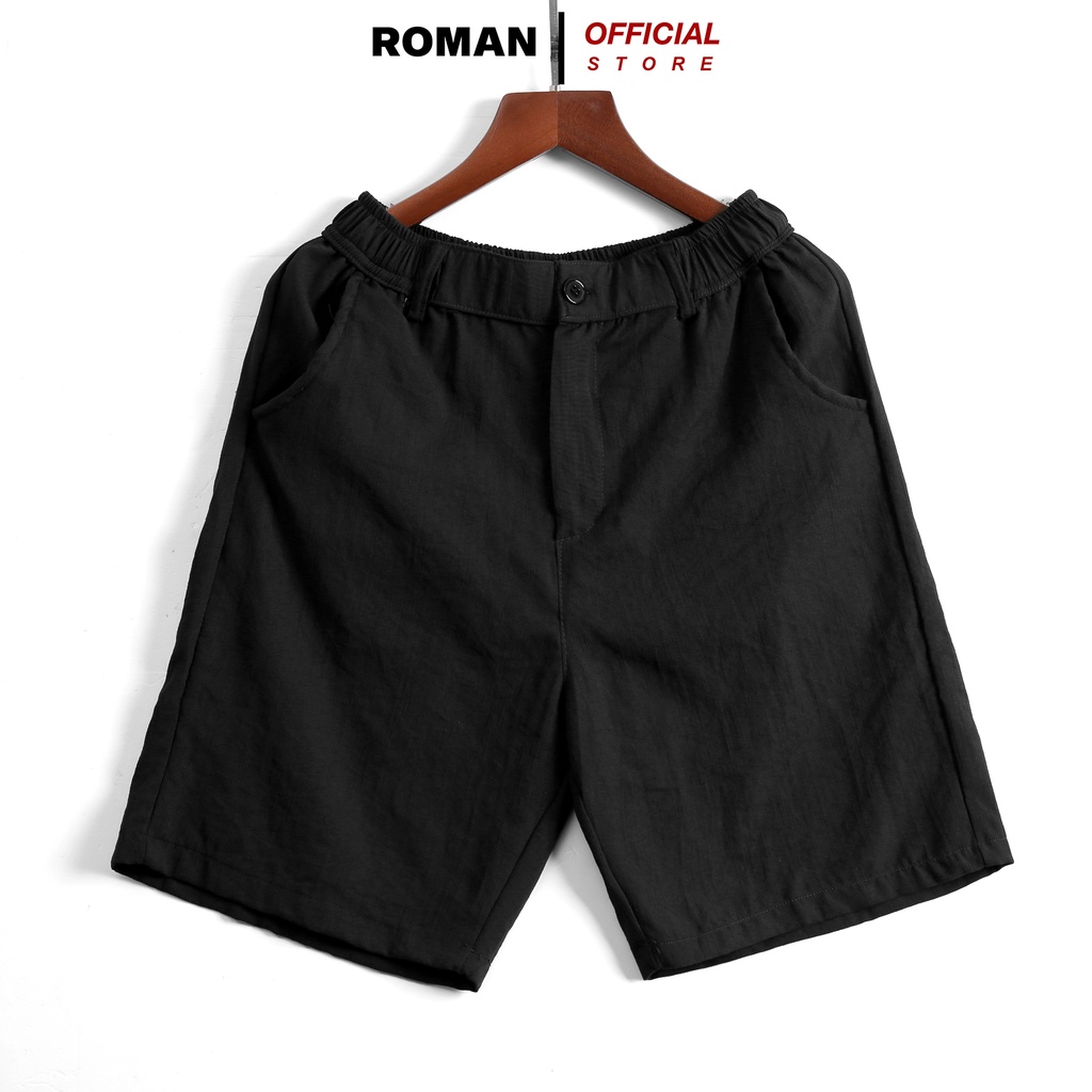 Quần Short Nam Vải Đũi ROMAN Thời Trang Cao Cấp Mềm Mát Dễ Chịu QD01