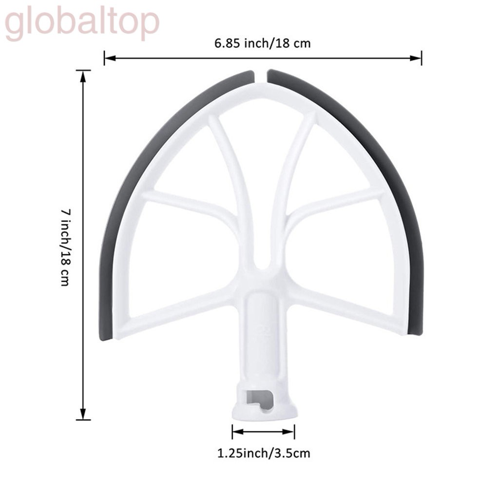 Bộ phận cánh trộn bột rìa silicon thay thế cho máy trộn bột KitchenAid 6-Quart