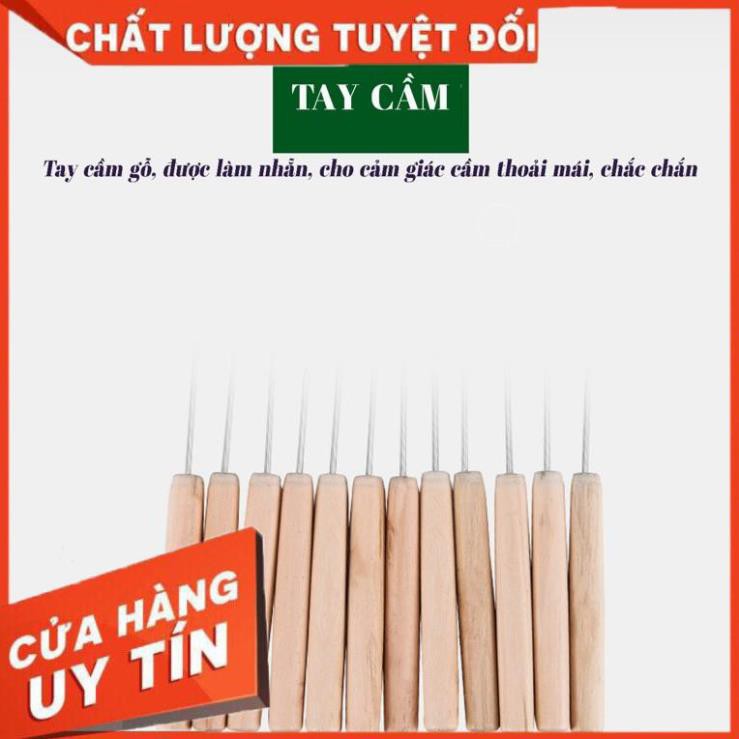 [ƯU ĐÃI! SHOP MỚI] 12 CÂY/BỘ - Xiên Nướng Inox - Xiên Que Nướng Inox 30cm - TIỆN LỢI