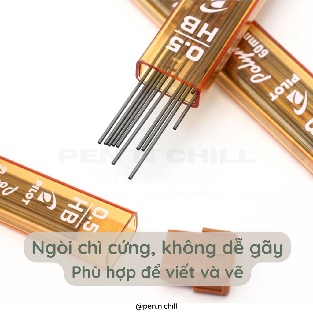 Ruột bút chì bấm Pilot Hi polymer cỡ ngòi 0.3/0.5/0.7mm