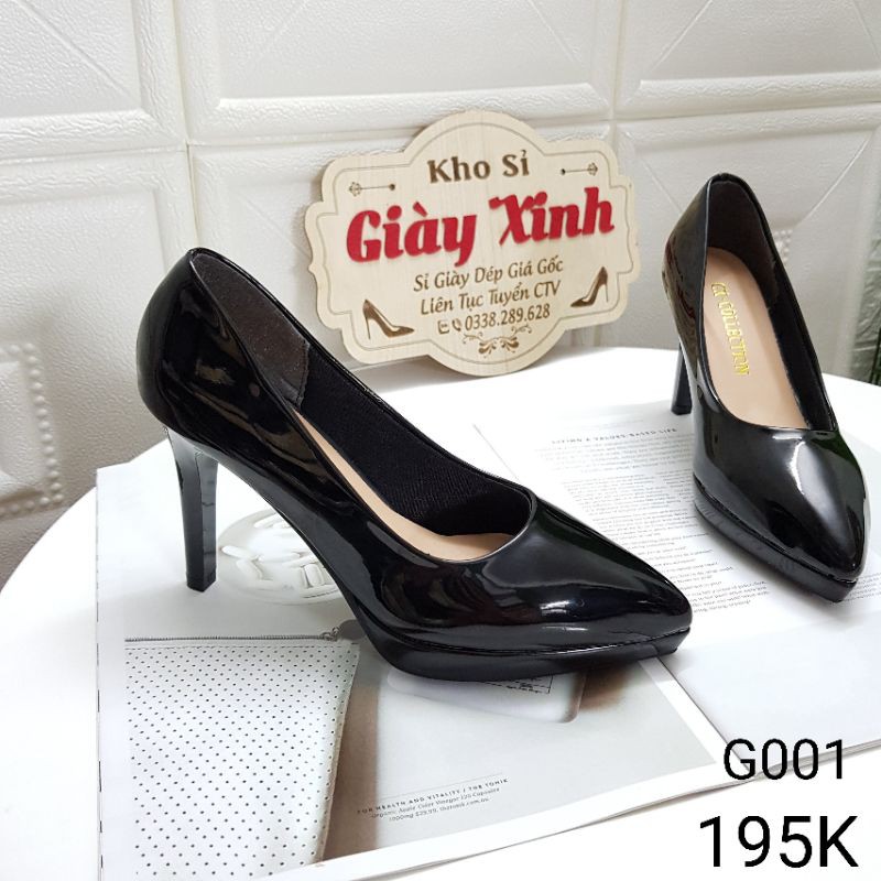 Giày cao gót nữ giày cao gót 5p giày nữ 7p gót sơn chống xước