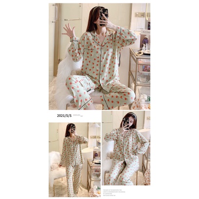 Pijama Mặc Nhà Vải Lanh Tay Dài Hàng Quảng Châu Mặc Sau Sinh | BigBuy360 - bigbuy360.vn