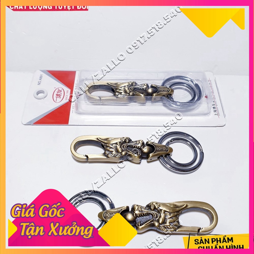 Móc Khóa Đầu Rồng BoYou (giá 1 chiếc) (Ảnh Sp thật)