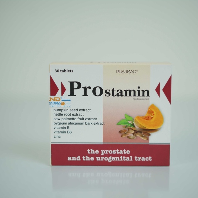 Ngăn ngừa và hạn chế u xơ Tiền liệt tuyến PROSTAMIN - Hộp 2 vỉ x 15 viên