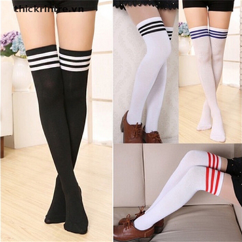 Vớ Cotton Cao Qua Gối Thời Trang Quyến Rũ Cho Nữ