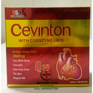 Hoạt huyết dưỡng não, tăng cường tuần hoàn máu não Ceviton.