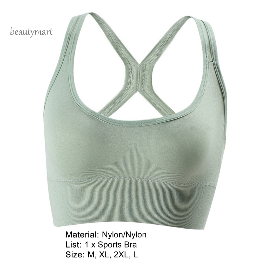 Áo Bra Thể Thao Không Gọng beautymartm1 Chất Liệu Thấm Hút Khô Thoáng Nhanh Chóng