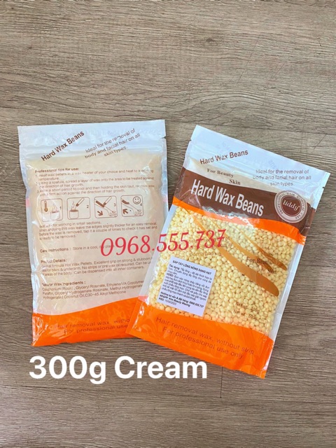 300g Sáp wax tẩy lông đậu Hard wax beans Liddy Chính hàng ăn lông hiệu quả mùi siêu thơm | BigBuy360 - bigbuy360.vn