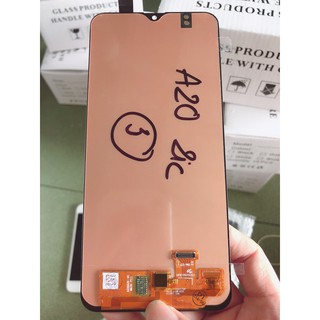 Màn hình samsung galaxy a20 2019 / sm-a205f - màn hình nguyên bộ oled 2 ic liền khung, màu đen