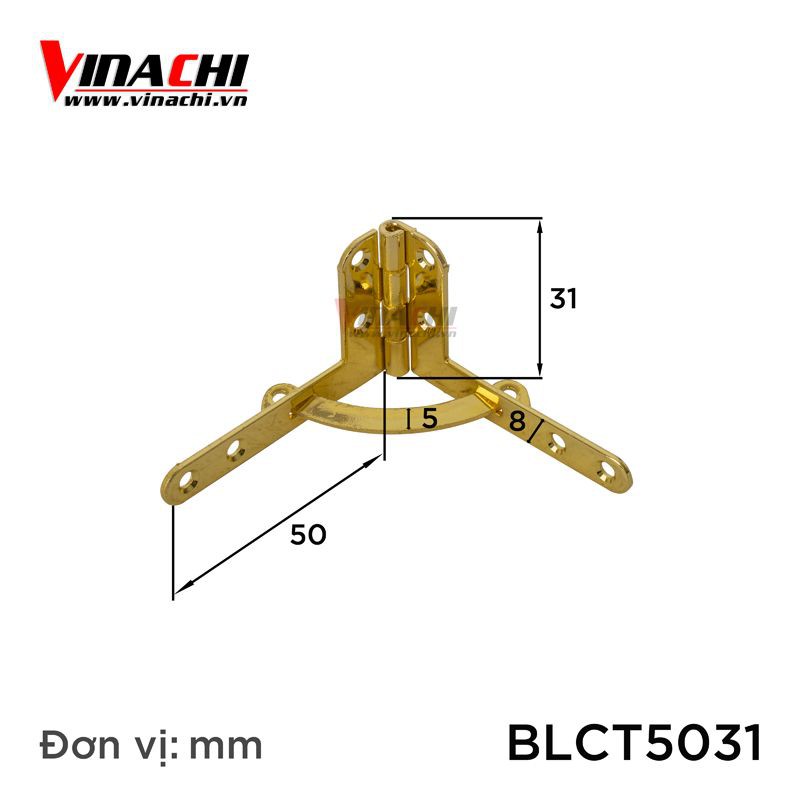 Bản Lề Chữ thất- sản phẩm chuyên dụng dành cho .Gương soi, rương, tủ, nội thất thông minh - 1 CÁI