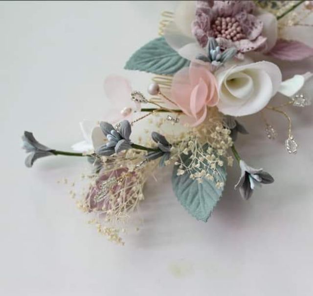 Cài hoa vải dễ thương