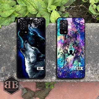 ỐP LƯNG KÍNH CƯỜNG LỰC OPPO A55 hình sói