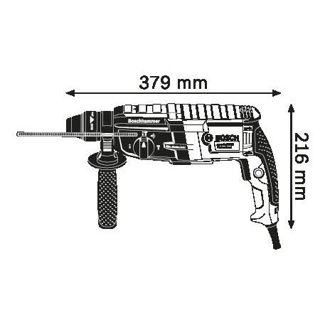 MÁY KHOAN BÚA DÙNG MŨI KHOAN SDS-PLUS BOSCH GBH 2-28 DV