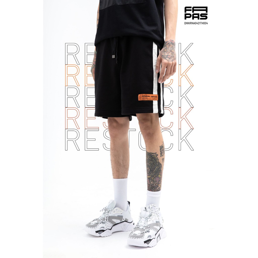 Quần Short Nam Affix SS2 Vải Cotton Nỉ Thoáng Mát Thấm Hút Tốt Tag Cam Nổi Bật Form Relaxed - FAPAS