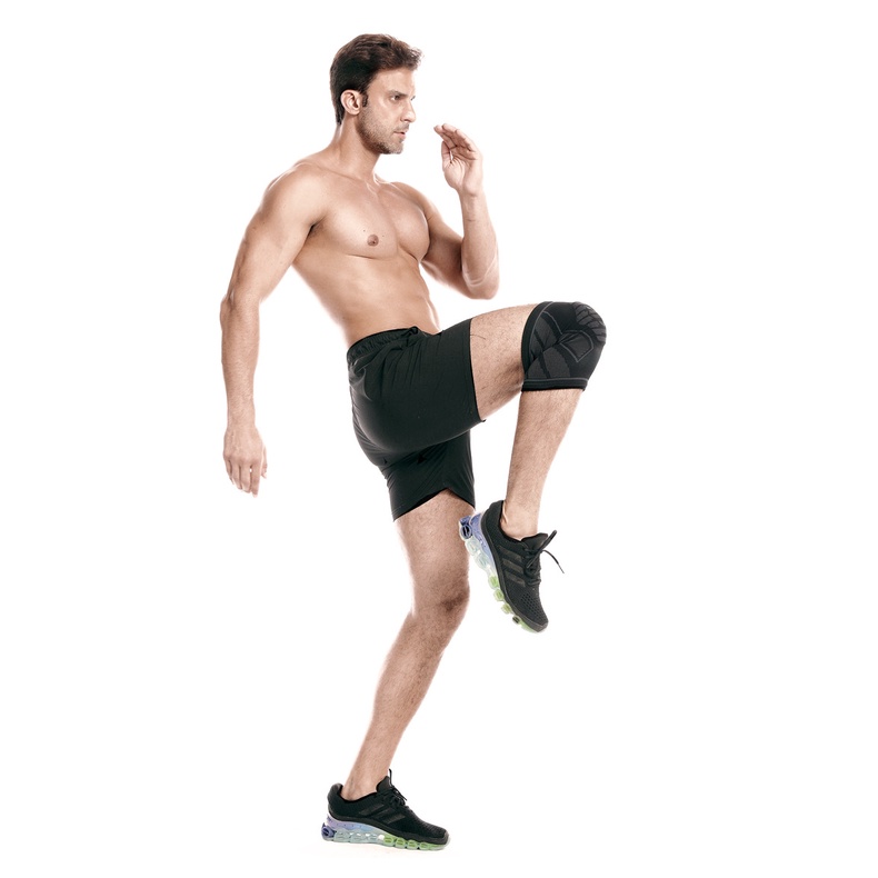 [Mã BMLT30 giảm đến 30K đơn 299K] Băng bảo vệ đầu gối Bó gối thể thao Rhino P7731 có đệm Silicon