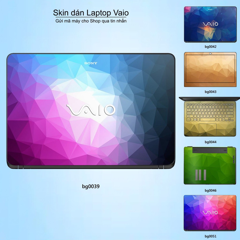 Skin dán Laptop Sony Vaio in hình Vân kim cương _nhiều mẫu 2 (inbox mã máy cho Shop)