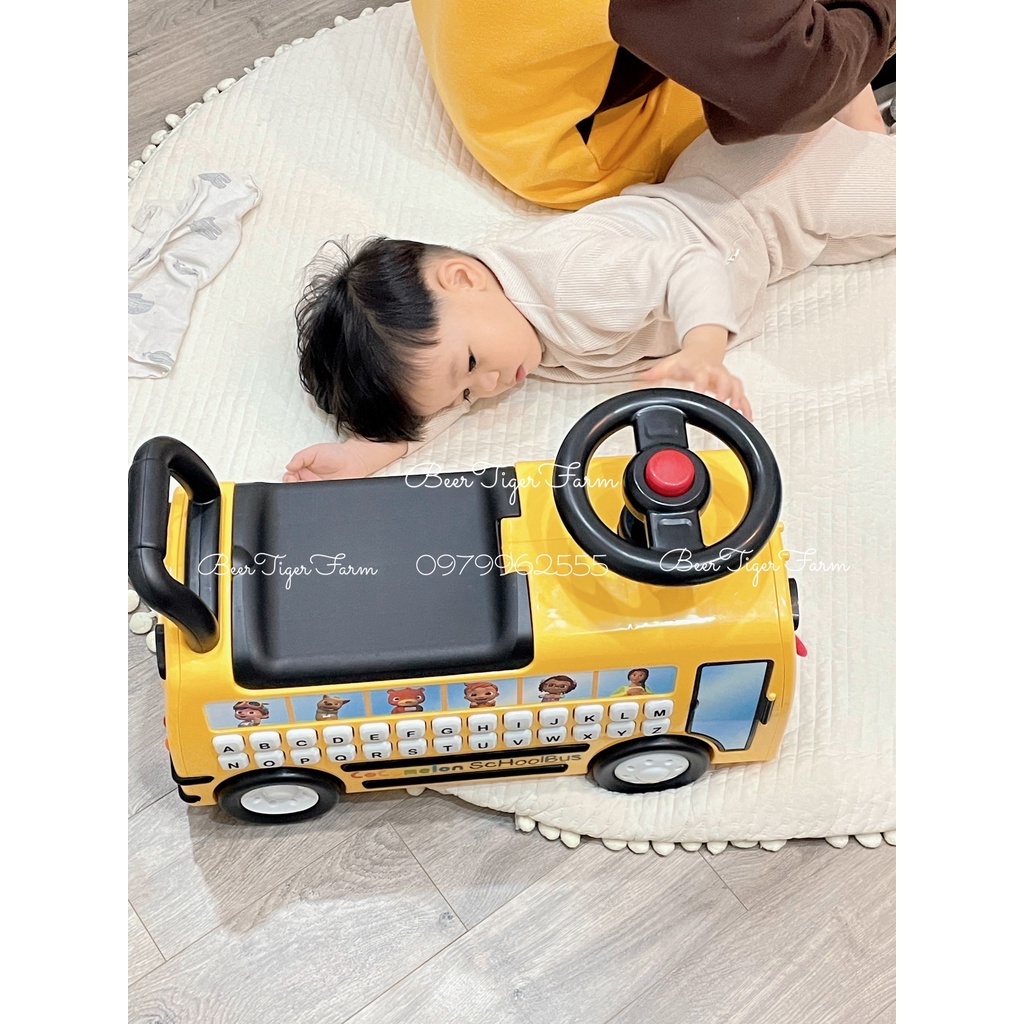 Đồ chơi xe Bus Cocomelon cho bé  có nhạc Mỹ | BEERTIGER FARM