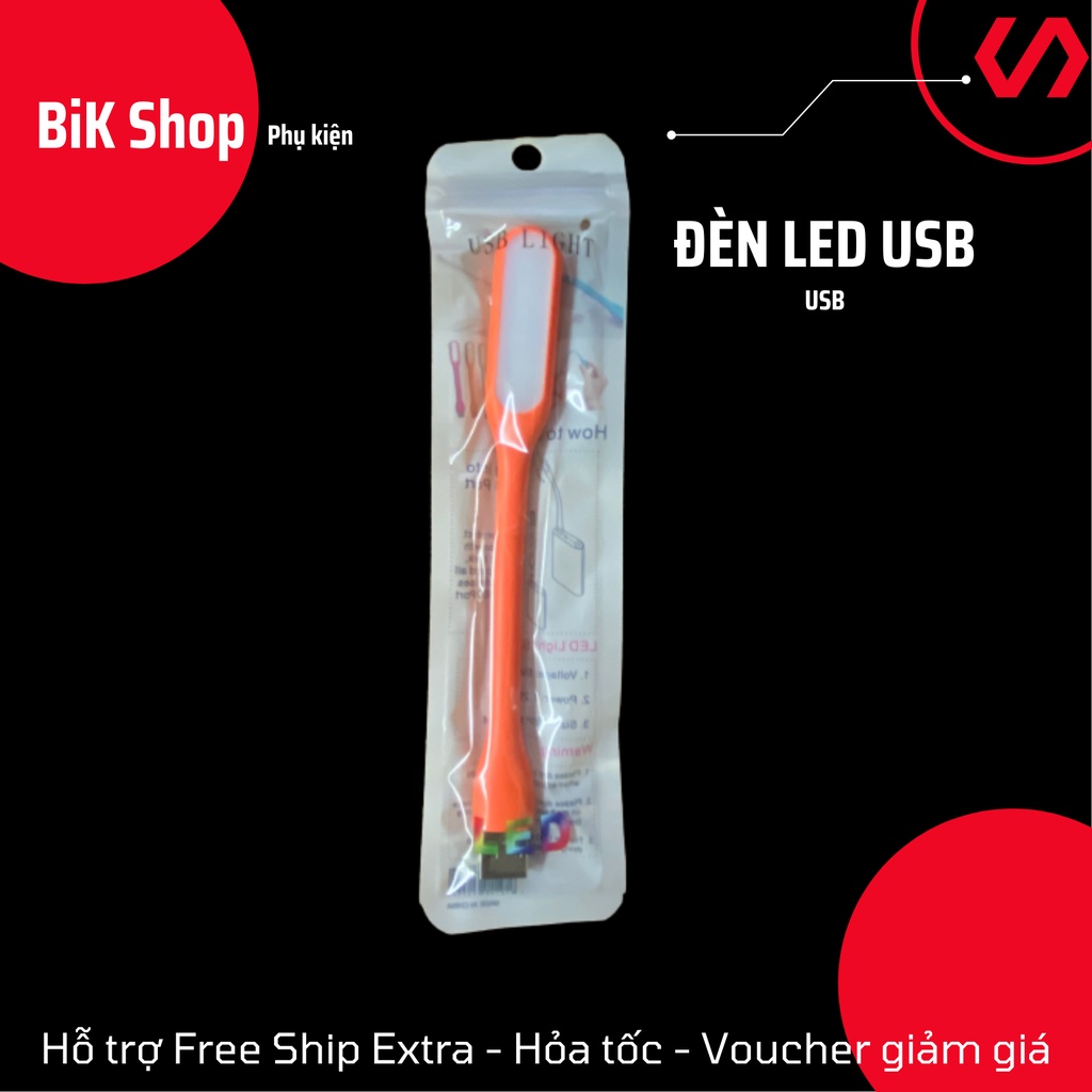 Đèn LED USB Siêu Sáng Cắm Nguồn Usb (Màu Ngẫu Nhiên) - Đèn USB Nhiều Màu - Đèn Máy Tính