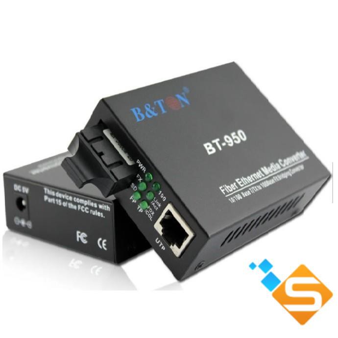 Converter Single mode 1GB, 2 sợi quang 20Km hãng BTON.| Bảo Hành 12 THÁNG