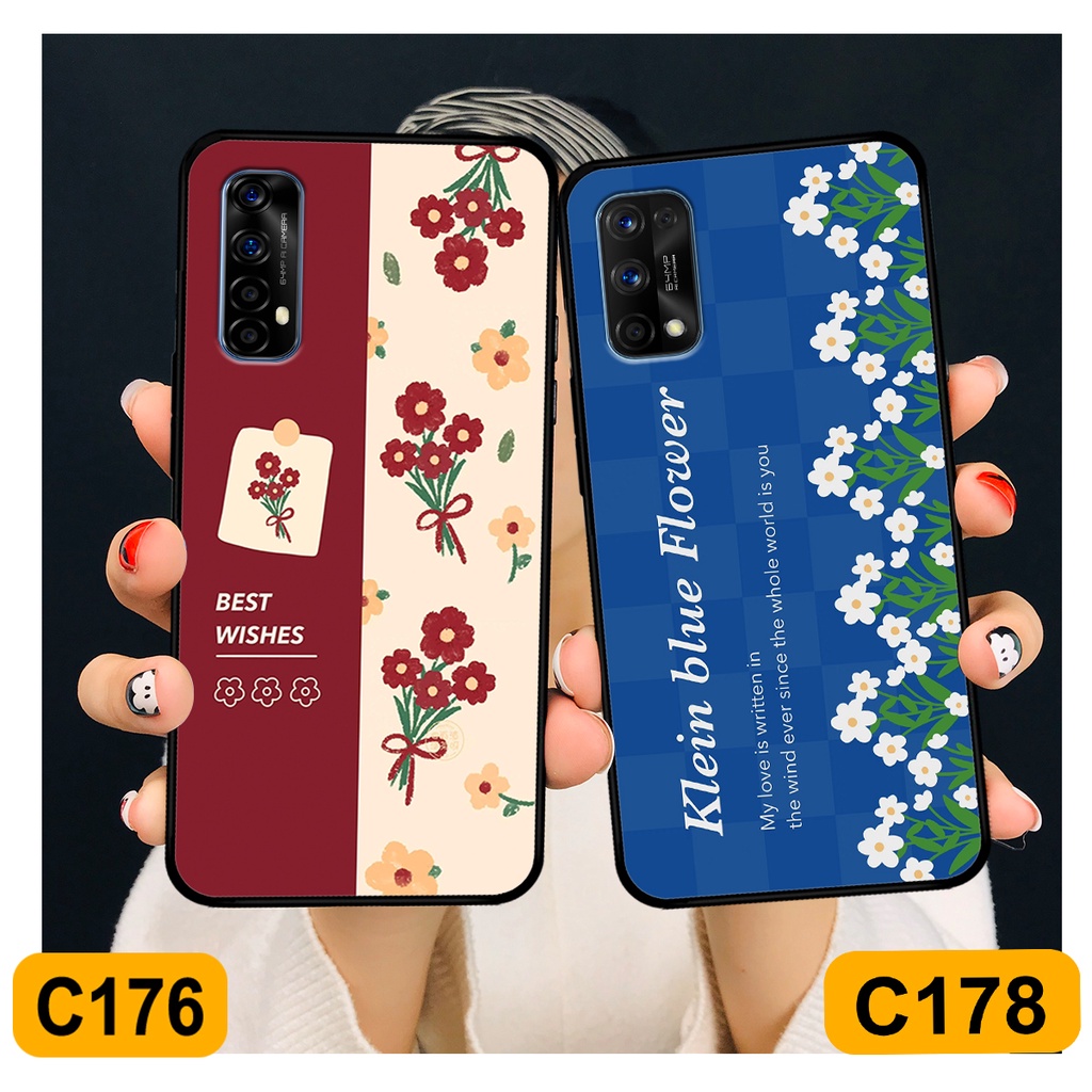 Ốp Realme 7 / 7 Pro in hình hoa cỏ nhẹ nhàng,họa tiết caro xinh xắn.ốp lưng chống sốc