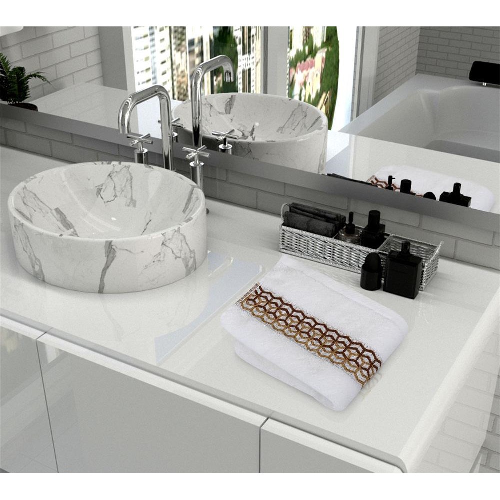 HomeBase HLS Khăn tắm 100% cotton, siêu dày mềm mịn thấm nước nhập khẩu từ Thái Lan chuẩn khách sạn 38x81cm - trắng Chai