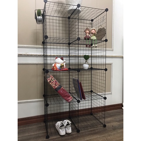 - Tấm Lưới sắt thép lắp ghép đa năng: giá để sách, đồ trang trí, chuồng quây chó mèo, decor trang trí nhà