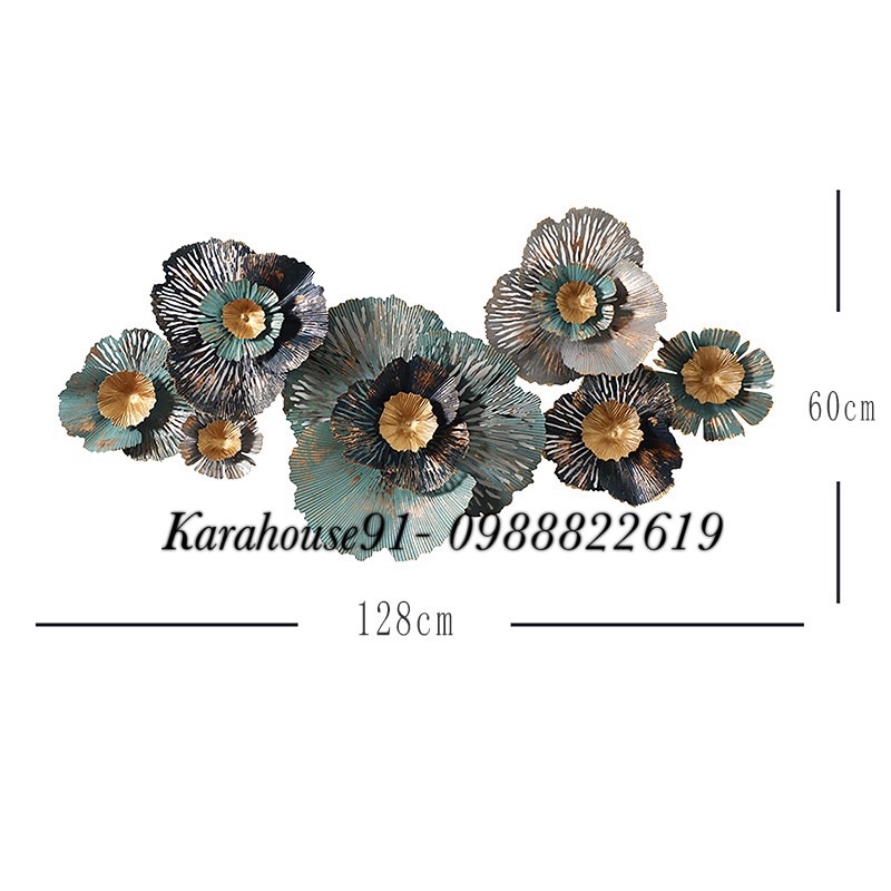 Tranh sắt decor treo tường trang trí phòng khách hiện đại. Bảo hành 3 năm