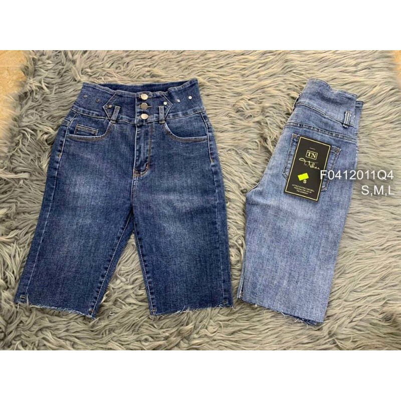 Về sll Quần jean ngố lưng cao 3 nút! Size: S,M,L