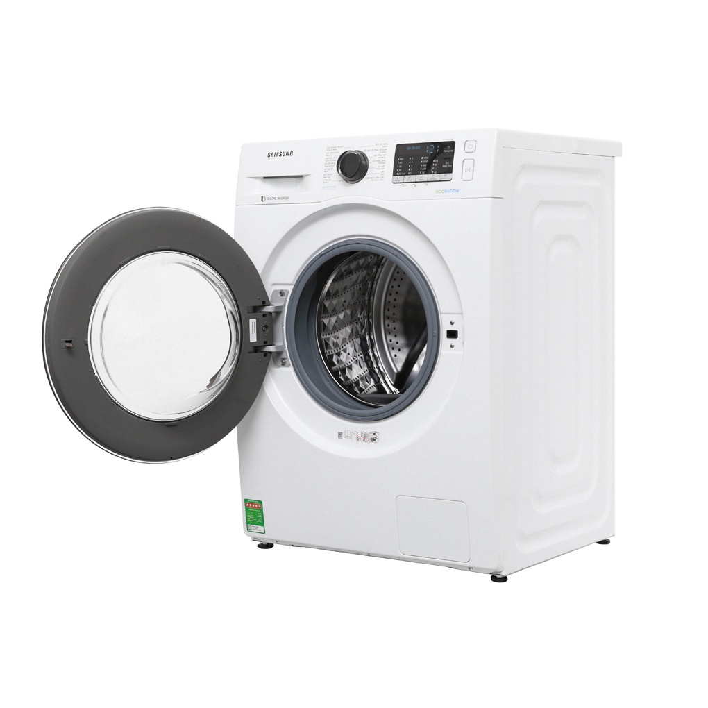 Máy giặt Samsung Inverter 9 kg WW90J54E0BW/SV Giặt nước nóng ,Giặt hơi nước, Vệ sinh lồng giặt, giao miễn phí TP HCM