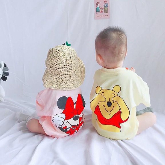 3-18M Cheaper Jumpsuit bodysuit romper liền mảnh tay ngắn in chữ cho các bé nhỏ sơ sinh