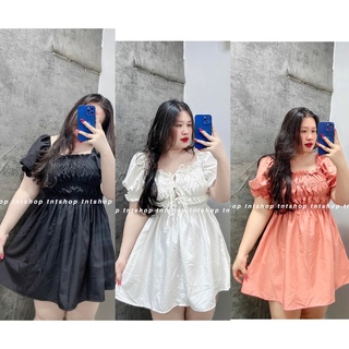ĐẦM NHÚN NGỰC CỘT DÂY NƠ [TNTSHOP BIGSIZE 60KG 90KG]