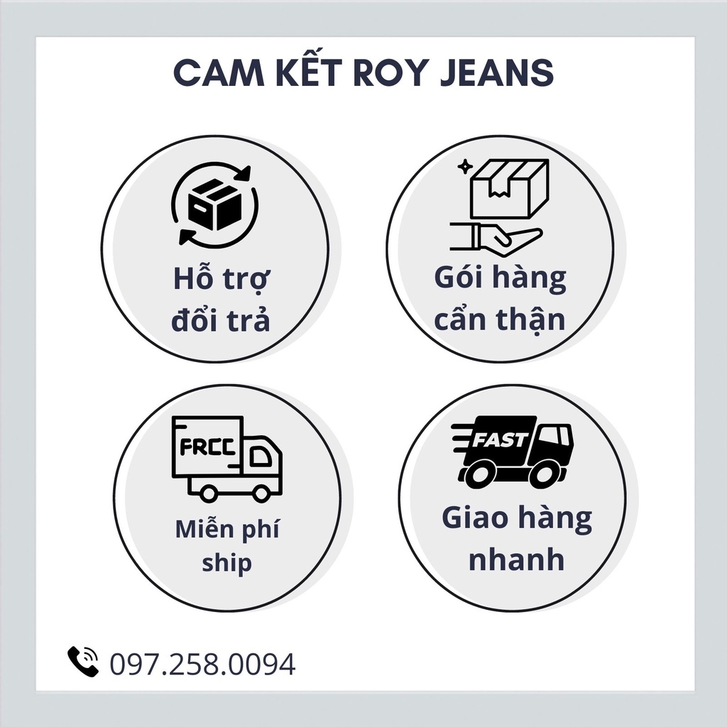 [Mã IC0215 giảm 20K] Quần jeans dài nam basic Royjeans xanh đen trơn co giãn không rách phong cách retro (44-97kg)