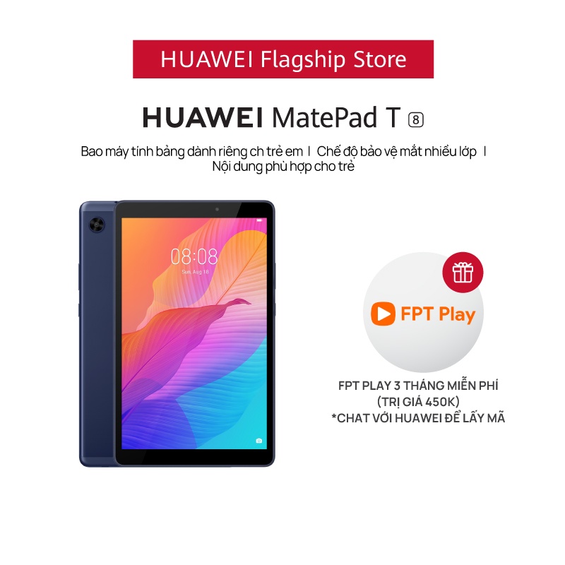 Máy Tính Bảng HUAWEI MatePad T8 (2GB/32GB) | Vi Xử Lý Mediatek MT8768 8 Nhân | Độ Phân Giải HD 1280 X 800 Pixel