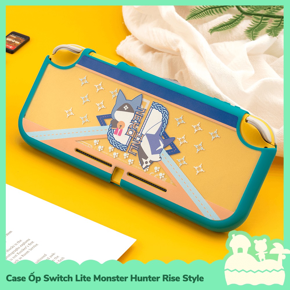 [Sẵn VN] Case Ốp Lưng TPU Máy Game Nintendo Switch Lite Monster Hunter Rise Trong Suốt GS