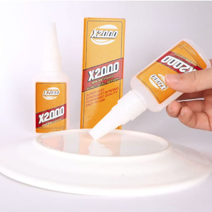 Keo dán X2000 siêu dính, keo dán đa năng dán được tất cả các vật liệu trong nhà (keo nước 50ml)