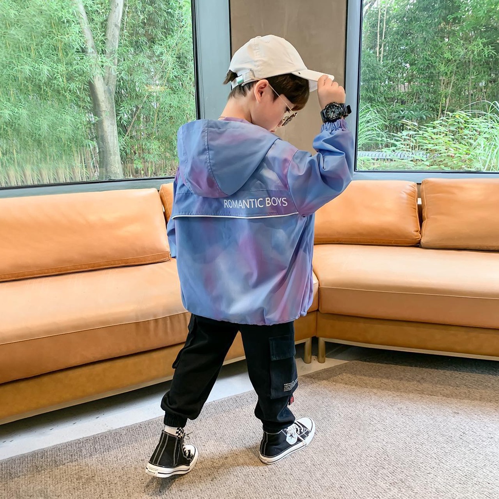 Áo Khoác Cardigan Nhuộm Màu Phong Cách Hàn Quốc Thời Trang Xuân Thu 2022 Mới Cho Bé Trai