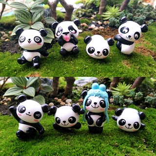 Set 8 Gấu Trúc Nhỏ Tự Trang Trí Tiểu Cảnh