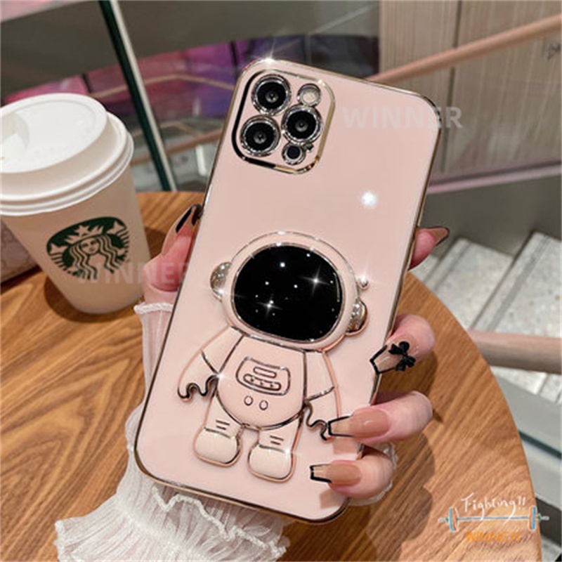 Ốp Lưng iPhone 11 Pro max 11 11 Pro 8 plus 7 7plus 8 X XS XR XSmax Ốp Điện Thoại Họa Tiết Phi Hành Gia Cho YHY