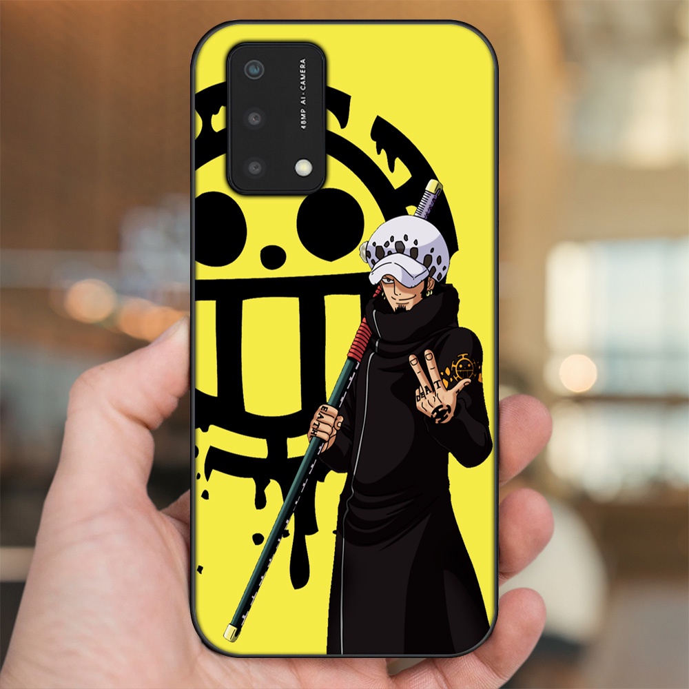 Ốp lưng Oppo A74, A93 5G, A95 viền đen in hình Law One Piece