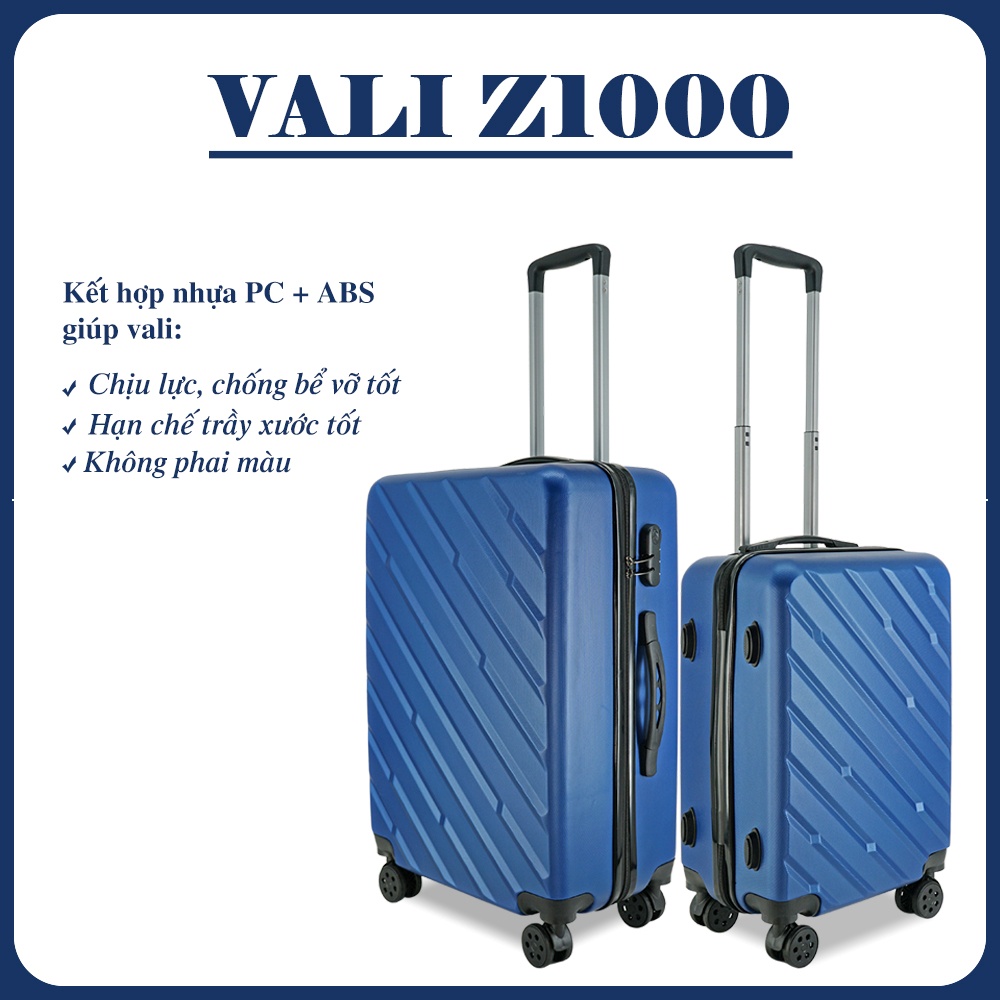 Vali nhựa i'mmax Z1000 size ký gửi hành lý 24inch