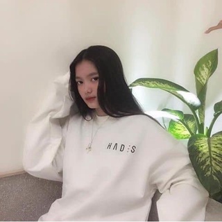 Áo sweater trắng dài tay in 3d hình sói hades - hàng hot 2019