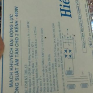 Bo mạch công suất 12sò 440w 2 vế