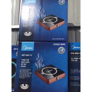 🦋Bếp Từ Đơn Mini Midea  MI-K1923B Tặng Kèm Nồi và  Midea  MI-K1917EF Chính Hãng Bh Toàn Quốc 12 T