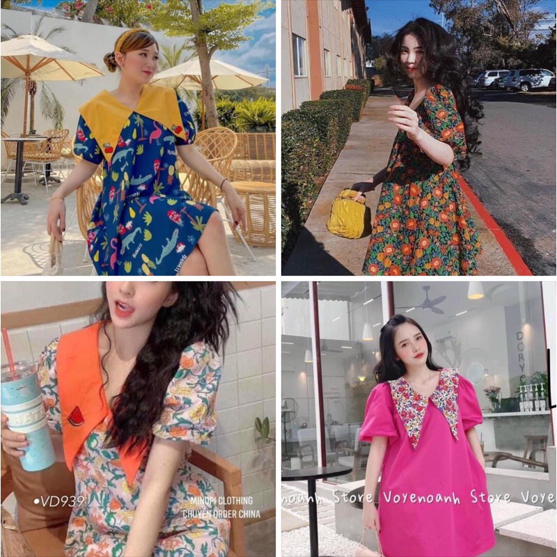 Váy Hoa Nhí Nữ Nhiều Mẫu Dáng Babydoll Đáng Yêu Chất Nhẹ Mát ( kèm ảnh thật )