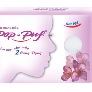 Bông trang điểm Pop-Puf 2 công dụng 100 miếng/hộp