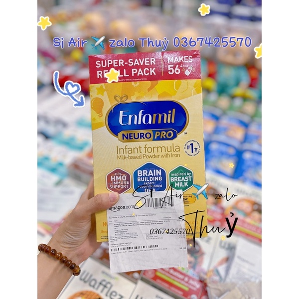 (Air✈️ 1,03kg / 890g ) Sữa Enfamil NEURO PRO Mỹ 1.03kg date 6/2024